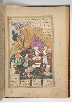 برگی از شاهنامه اثر محمد سبزواری